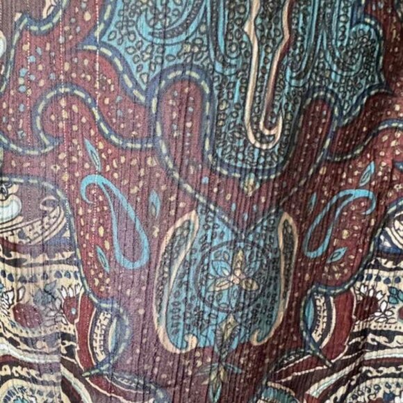 BROWN MULTI COLOR TOP - Picture 4 of 4